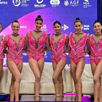 Conjunto do Brasil conquista prata na Copa do Mundo de Ginástica Rítmica
