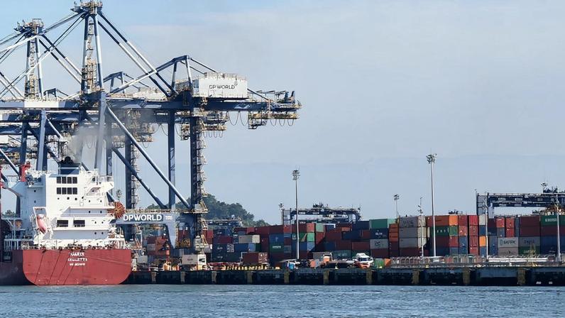 Porto de Santos, em São Paulo