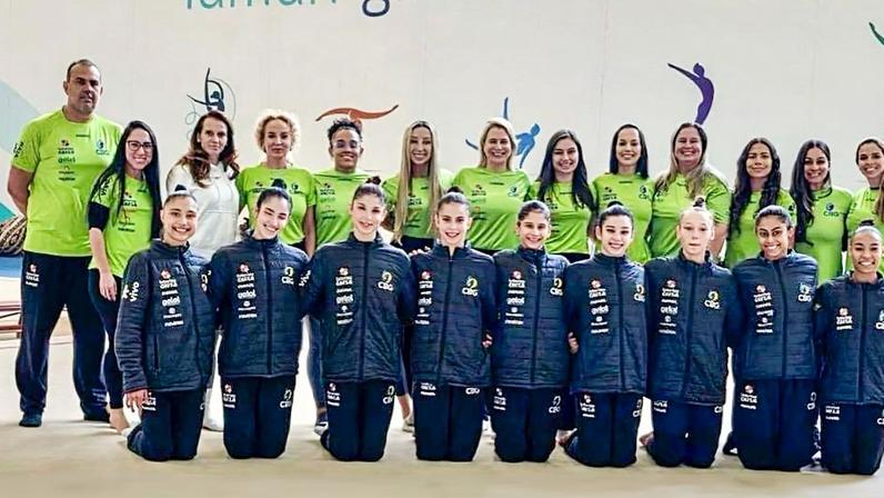 Brasília (DF), 11/04/2026 - Brasil disputa cinco finais em Copa do Mundo de ginástica rítmica. Foto: CBG/Divulgação