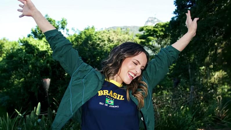 Larissa Manoela elege look 'Brasil Core' e entra no clima da Copa do Mundo — Foto: Reprodução/Instagram