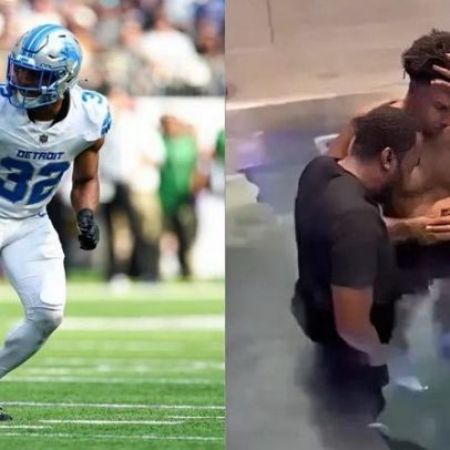 Jogador da NFL testemunha batismo e fala em salvação divina