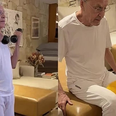 Caetano Veloso faz treino durante feriado sem descanso