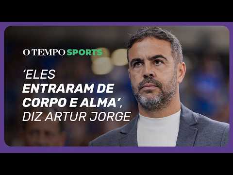“É muito importante nós termos a torcida do nosso lado”, disse Artur Jorge (Gustavo Aleixo / Cruzeiro)