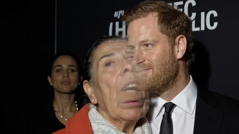 Princesa Anne, Meghan Markle e Príncipe Harry — Foto: Reprodução