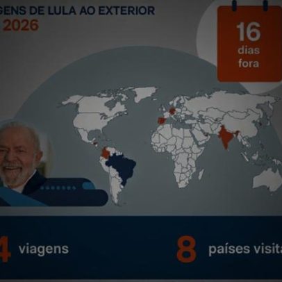 Lula acumula 16 dias fora do Brasil em quatro viagens em 2026