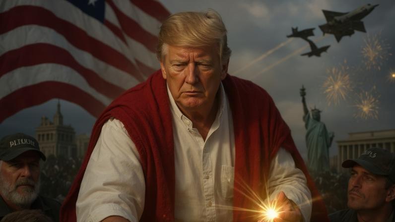 Postagem de Donald Trump no domingo, 12 de abril — Foto: Reprodução/Redes Sociais