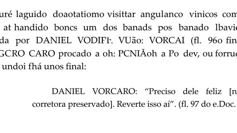 Trecho em que Daniel Vorcaro procura a corretora de imóveis — Foto: Reprodução / g1