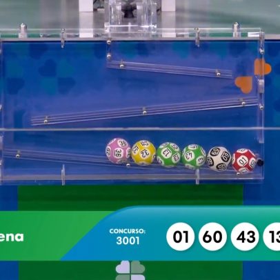 Resultado da Mega-Sena do concurso 3.001 é divulgado