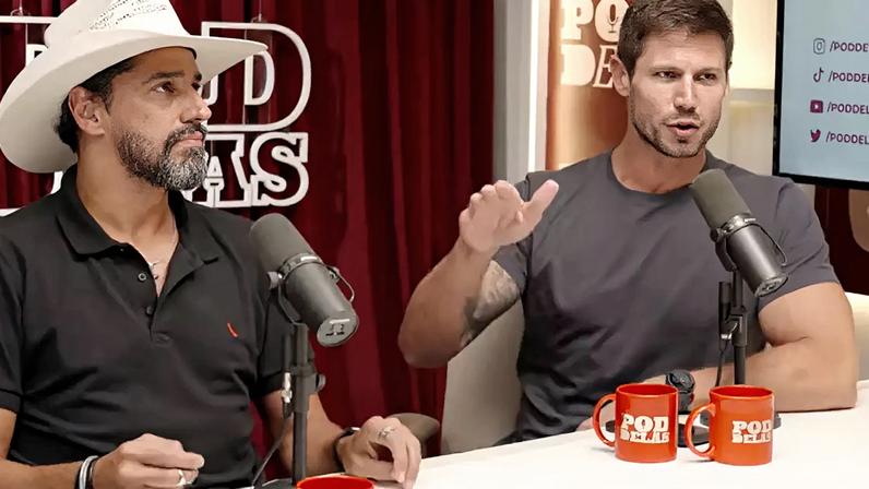 Alberto Cowboy e Jonas em participação no Pod Delas