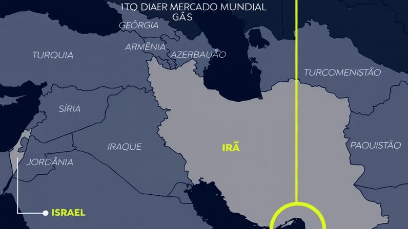 Mapa Estreito de Ormuz. Foto: Arte/EBC