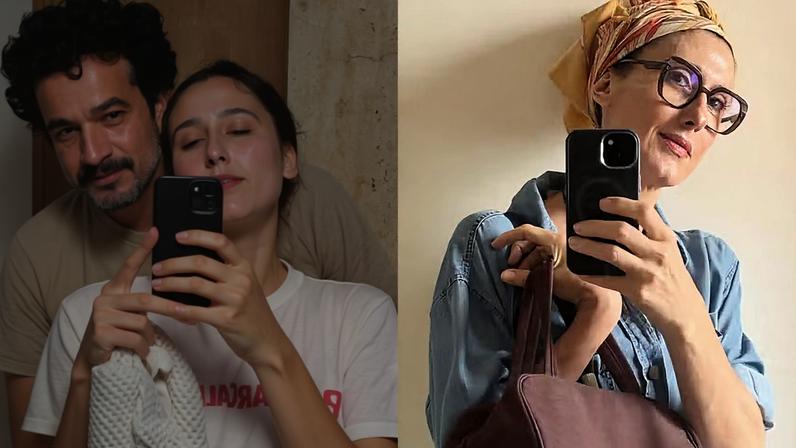 Em clique raro, Paola Carosella posa com namorado em noite de skincare — Foto: Reprodução/Instagram