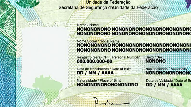 Nova Carteira de Identidade Nacional
