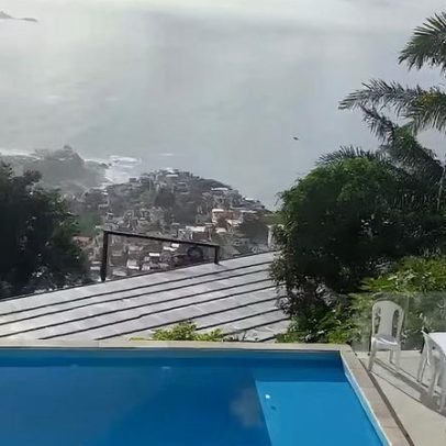 Casarão no Vidigal, com piscina de borda infinita, alvo de fuga