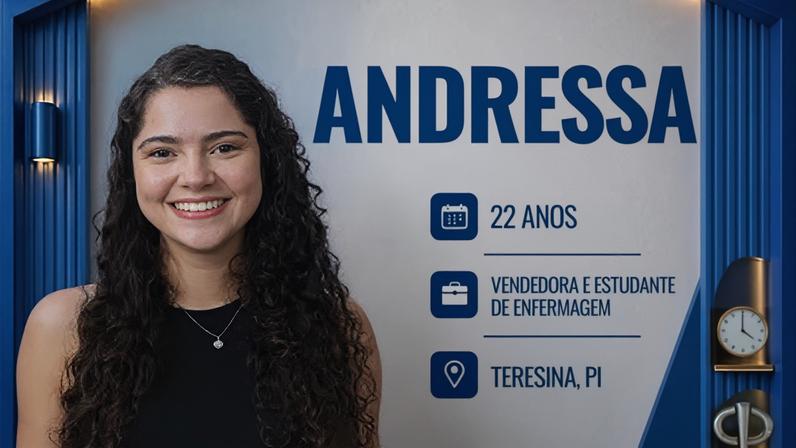 Andressa, participante da "Casa do Patrão"