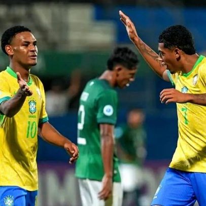 Joia brilha com hat-trick e Brasil estreia goleando no Sub-17