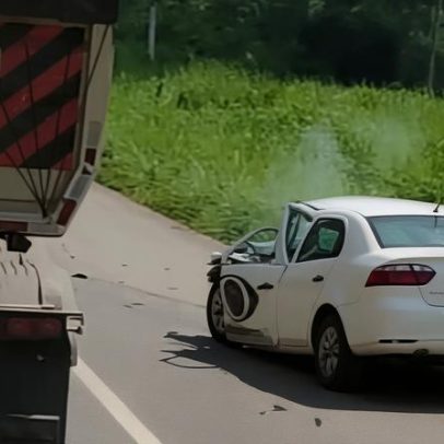 Carro com equipe da Band Minas sofre acidente na BR-381, um morto