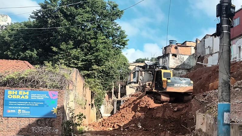 Obra prevê abertura de nova via na Vila Nossa Senhora da Conceição, no Aglomerado da Serra