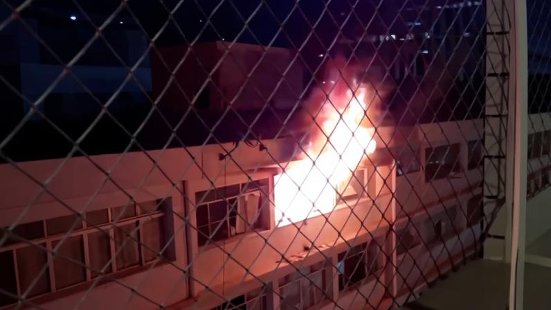 Incêndio foi registrado em bairro da região Centro-Sul de Belo Horizonte
