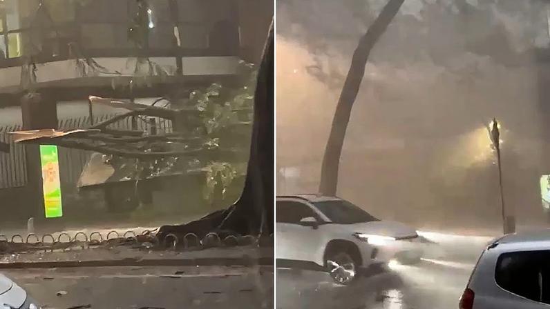 Temporal atinge a capital nesta tarde de quarta-feira