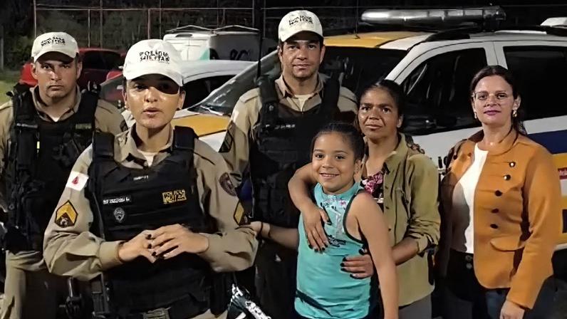 Criança foi encontrada horas após o desaparecimento