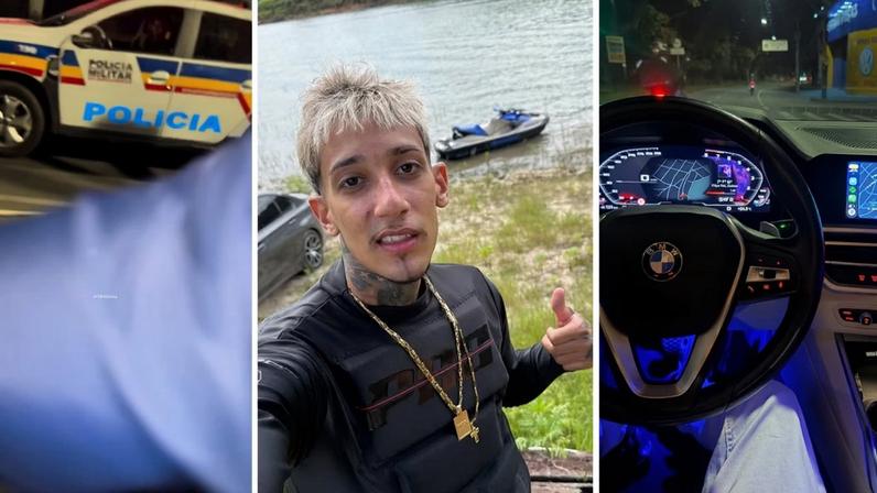 Semanas antes da prisão por porte ilegal de arma, influenciador atirou contra suspeitos que invadiram sua casa