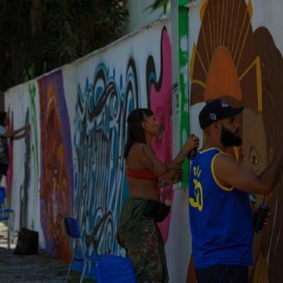 Artistas transformam muros do Colégio Estadual Central, em BH