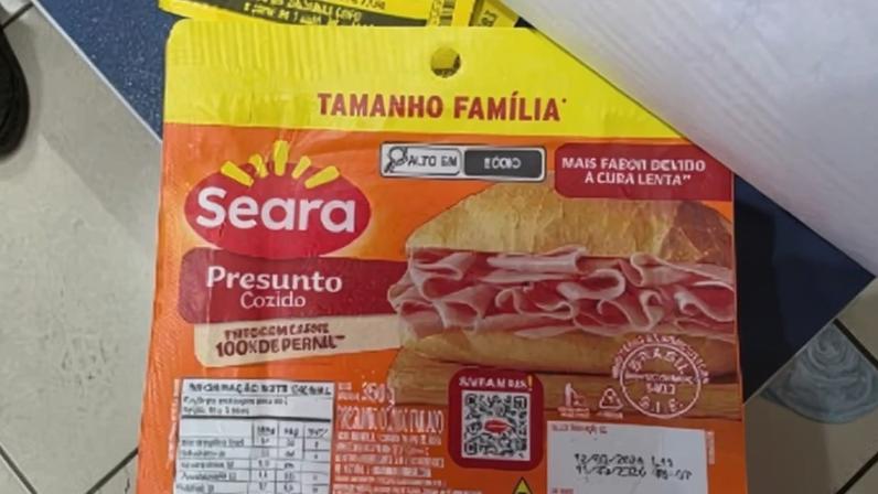 Suspeito foi preso por furtar presunto de supermercado