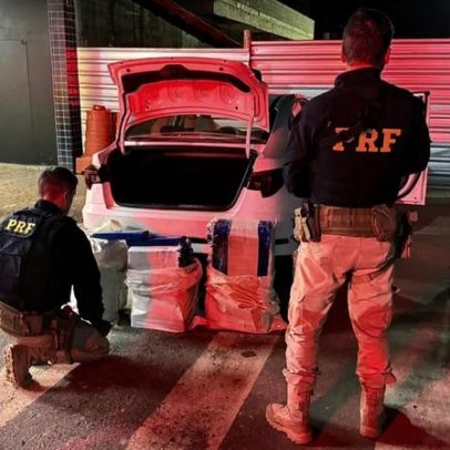 Homem é preso na BR-262 com 130 kg de maconha entre Uberaba e BH