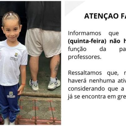 Paralisação pode afetar 154,6 mil alunos e mudar rotina de pais em BH