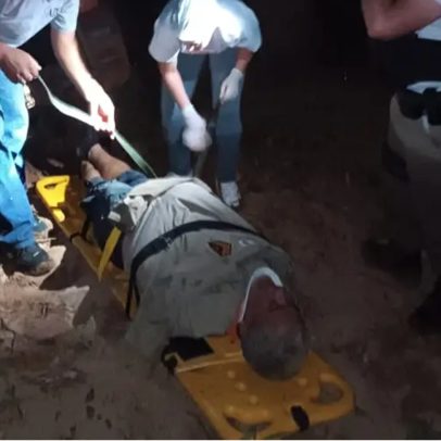 Motorista cai com caminhonete em rio em MG e é resgatado sob ataque de abelhas