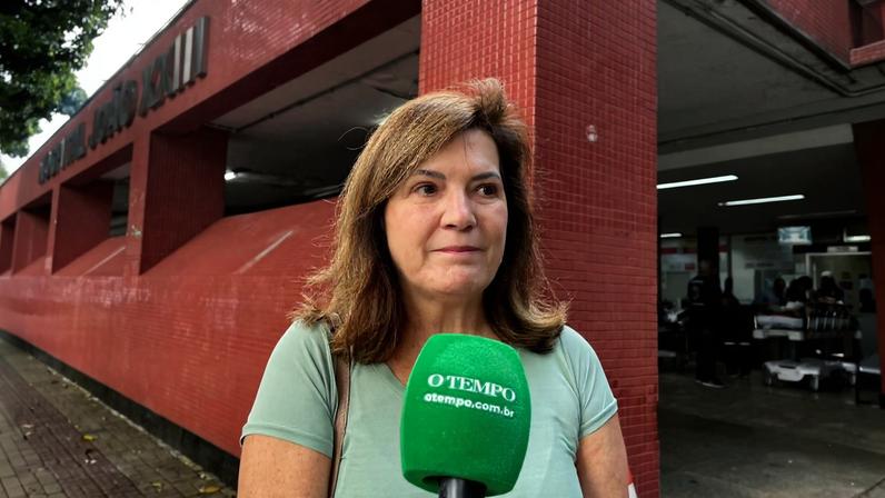 Hilda Maria Zschaber, de 64 anos, que se deslocou até o Hospital Pronto-Socorro João XXIII para acompanhar a chegada do resgate da jornalista