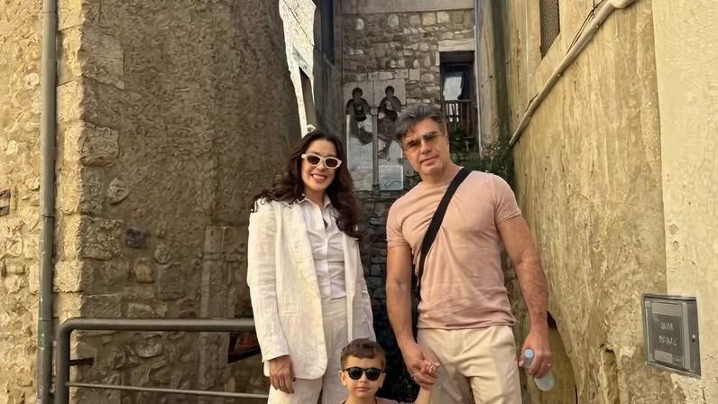 Claudia Raia mostra detalhes de viagem em família