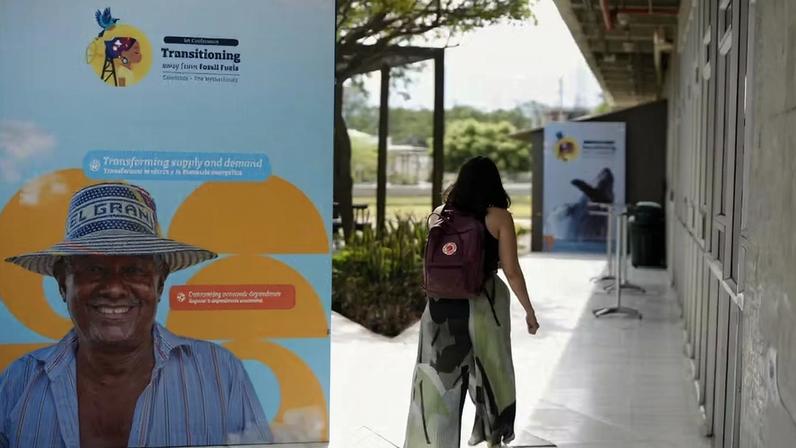 Participante chegando à Conferência de Santa Marta, na Colômbia — Foto: Divulgação