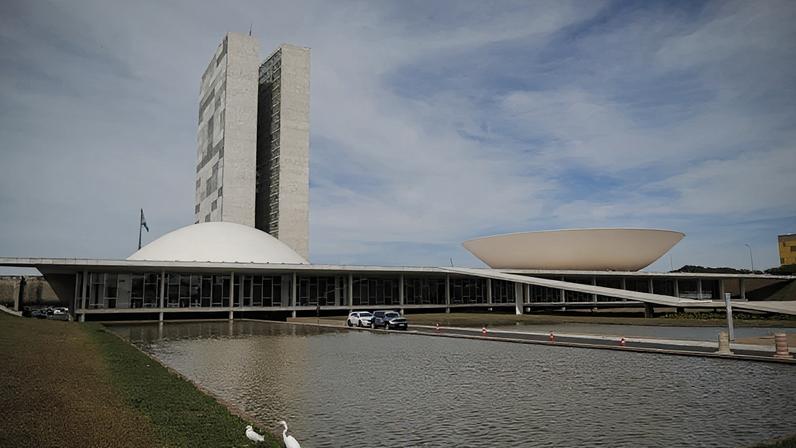 Na imagem, o Congresso Nacional