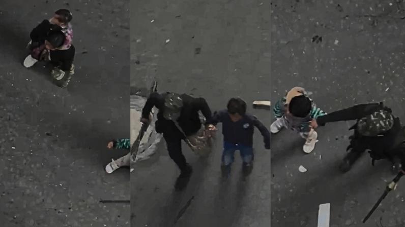 Imagens coloridas mostram crianças sendo usada de escudo - Metrópoles