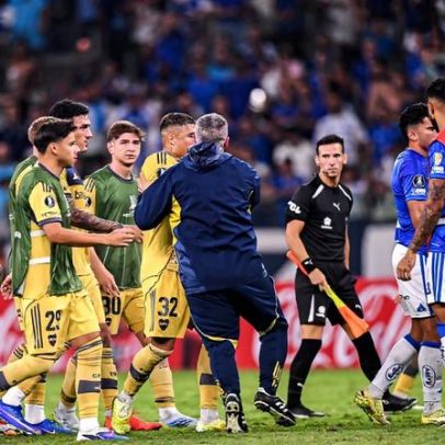 Pós-jogo entre Cruzeiro e Boca Juniors termina com confusão generalizada