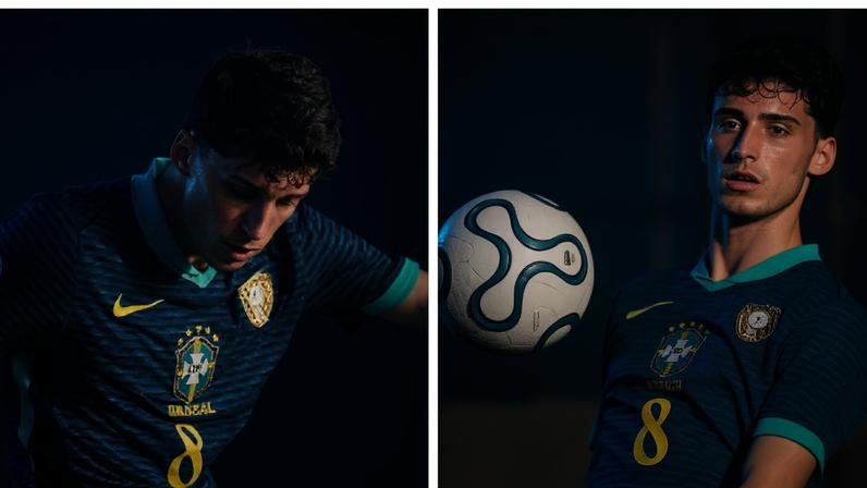 Eduardo Pape, do Cruzeiro, em ação com a camisa 8 da seleção sub-17