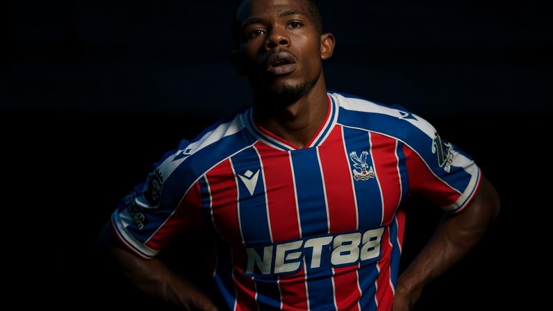 Tyrick Mitchell (Crystal Palace) durante jogo contra o Newcastle, no dia 12.04.2026.