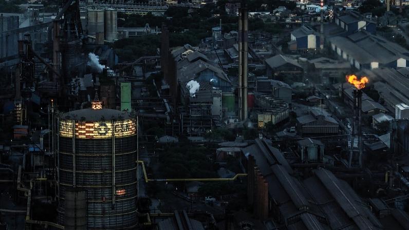 Fábrica da CSN em Volta Redonda, no Rio de Janeiro