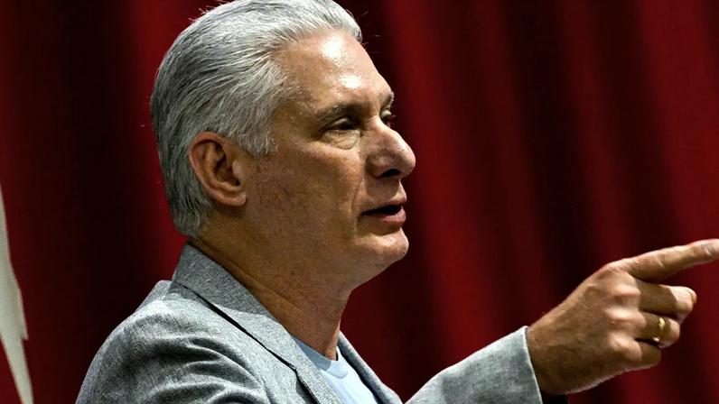 O ditador de Cuba, Miguel Díaz-Canel (Foto: Adalberto Roque/EFE)