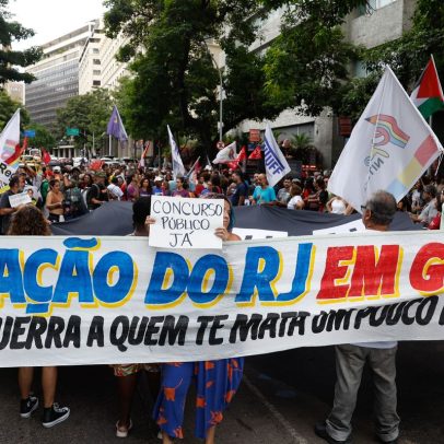 Professores estaduais e municipais do Rio entram em paralisação de 24h