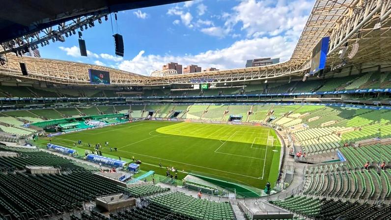 Gramado do Allianz Parque (Foto: Reprodução)