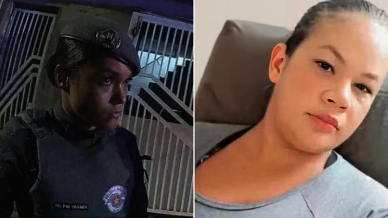 A policial Yasmin Cursino e Thawanna da Silva Salmázio