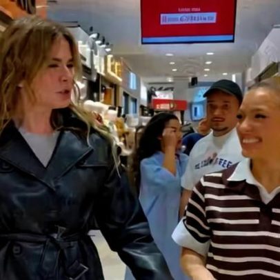 Luciana Gimenez visita o Brás pela primeira vez e viraliza