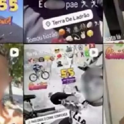 Criminoso grava vítimas durante roubo na orla de Praia Grande, SP