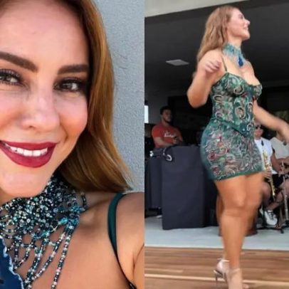 Paolla Oliveira cai no samba e reúne famosos em aniversário de 44 anos