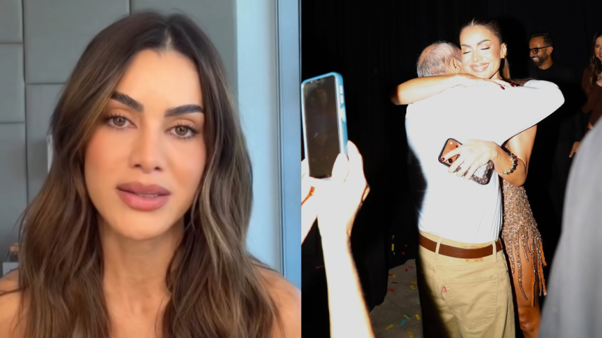 Camila Coelho se emociona ao falar de reconciliação com o pai