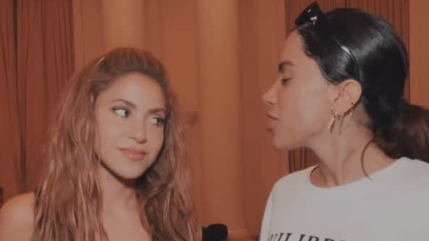 Shakira e Anitta ensaiam antes de show em Copacabana