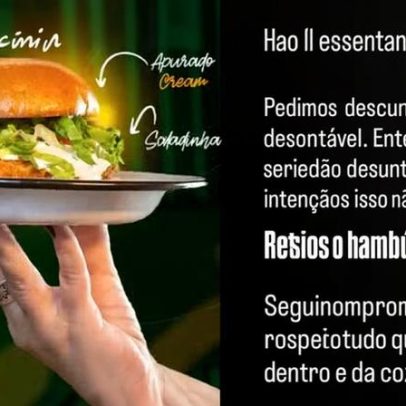 Hamburgueria no RJ se retrata após polêmica com nome de hambúrguer sazonal