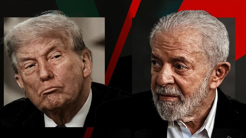 1 de 1 Imagem colorida de Lula e Trump - Metrópoles